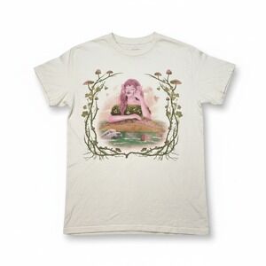 Melanie Martinez The Trilogy‎ Tour T-Shirt Small Cream Portals Mushroom Graphic